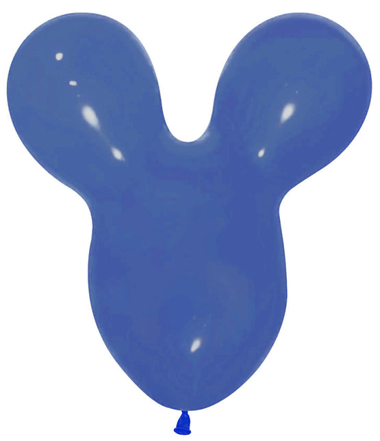 Globos Cabeza de Ratón Azul Real 25pcs