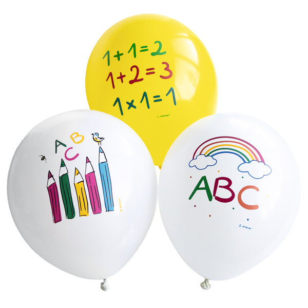 Globos Vuelta al cole 27.5cm 6pcs