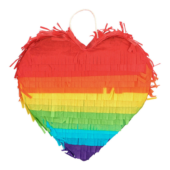 Piñata Arco Iris Corazón 20cm