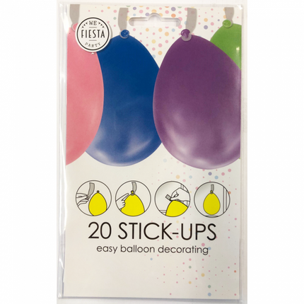 Pegatinas Globos 6cm 20uds