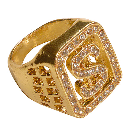 Anillo de diamantes de oro