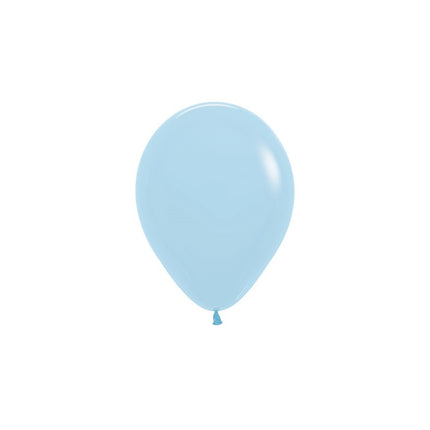 Globos Azul Mate Pastel 12cm 50pcs