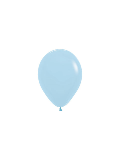 Globos Azul Mate Pastel 12cm 50pcs