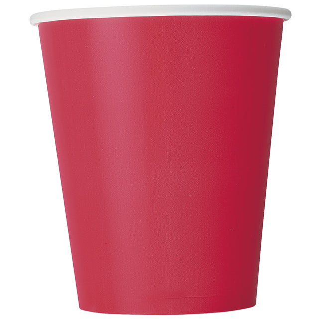 Vasos Rojos 266ml 14ud