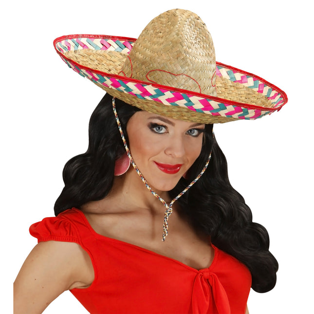 Sombrero Mexicano de Colores 52cm