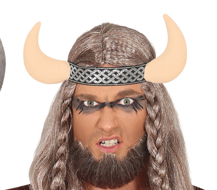 Disfraz de vikingo nórdico marrón para hombre