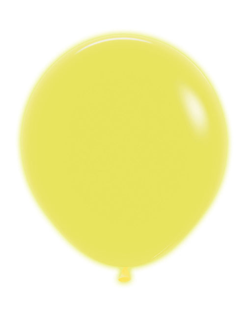 Globos Amarillo Neón 45cm 25pcs