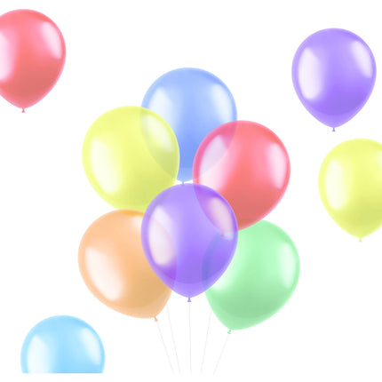 Globos de Colores Transparente 33cm 100uds