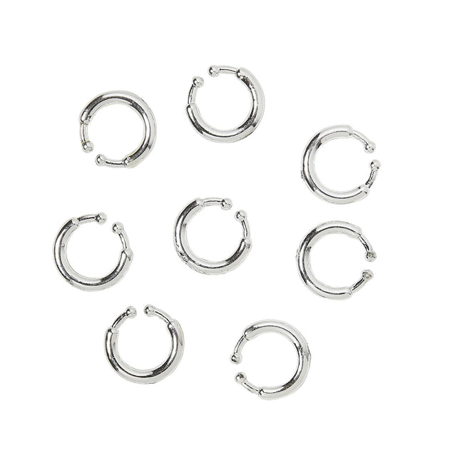 Piercing falso de plata 8pcs