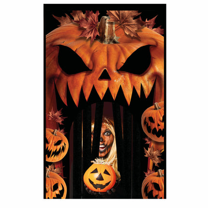 Cortina Puerta Halloween Calabaza 2,45m