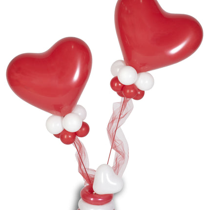 Globos Corazón Rojo 30cm 50pcs