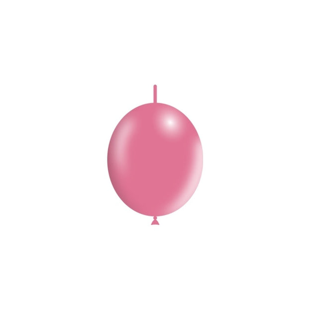 Globos Botón Rosa 15cm 100pcs