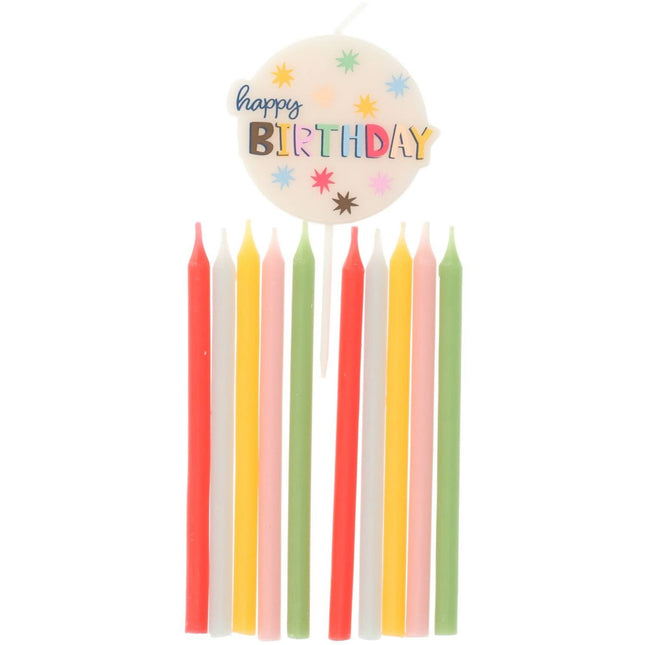 Velas Feliz Cumpleaños 11pcs