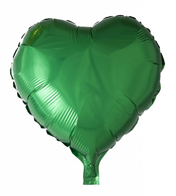 Globo de Helio Corazón Verde 46cm vacio