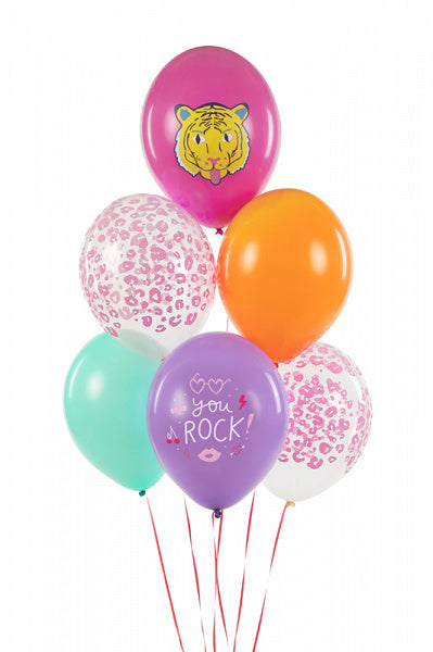 Globos You Rock Mix 30cm 6pcs