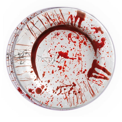 Halloween Platos Sangrientos 23cm 8pcs