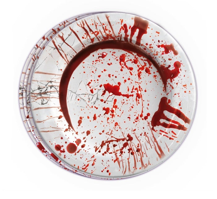 Halloween Platos Sangrientos 23cm 8pcs