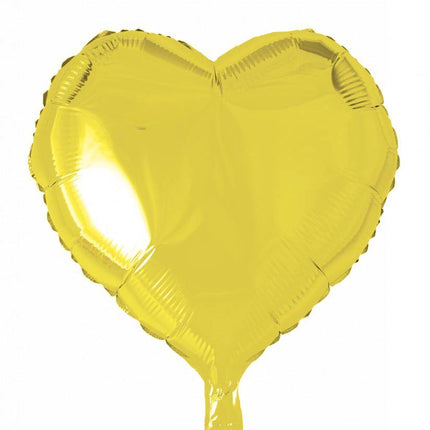 Globo de Helio Corazón Amarillo 46cm vacío