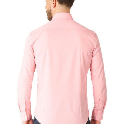 Camisa rosa claro para hombre OppoSuits