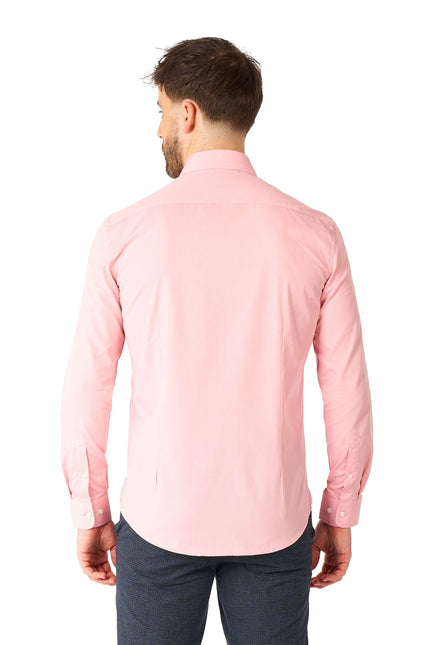 Camisa rosa claro para hombre OppoSuits