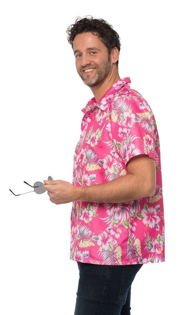 Camisa Hawaiana Rosa