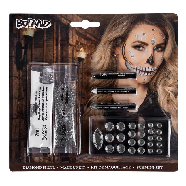 Set Maquillaje Halloween Diamantes