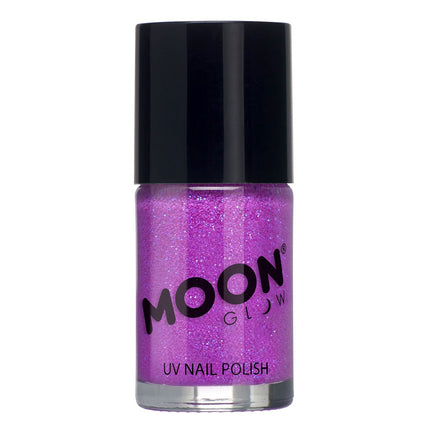 Esmalte de Uñas Brillo Lunar Neón Purpurina UV 14ml