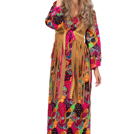 Vestido Hippie Largo de Colores