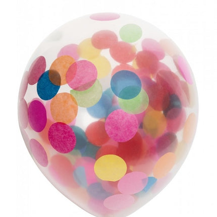 Globos de Confeti de Colores 30cm 6pcs