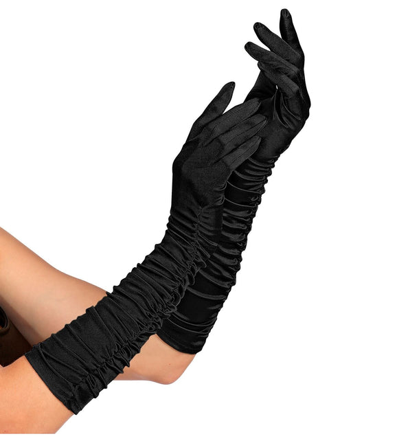 Guantes negros 44cm