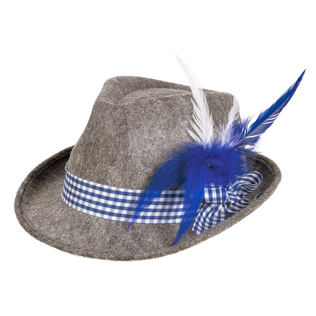 Gorra Oktoberfest Tiroler Gris Azul