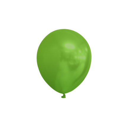 Globos Verde Lima Metalizados 13cm 100pcs