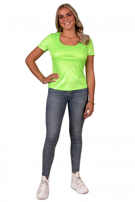 Camiseta Mujer Verde Neón