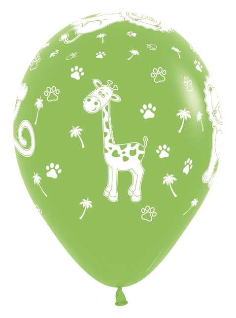 Globos Animales de la Selva Fashion Mix 30cm 25pcs