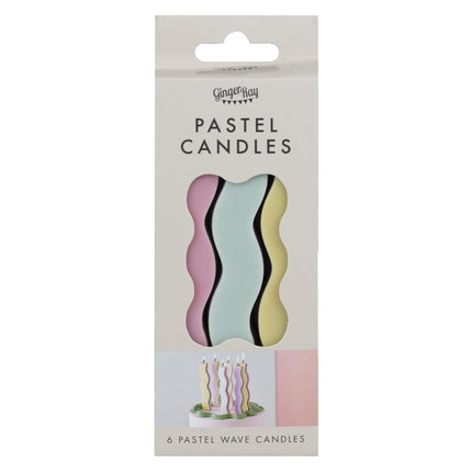 Velas de colores 13cm 6uds