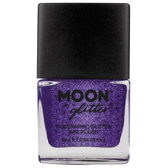 Esmalte de uñas Moon Glitter Holográfico Morado 14ml