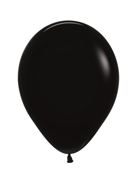 Globos Negro 25cm 100uds