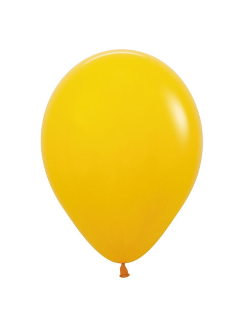 Globos Miel Amarillo 23cm 50pcs