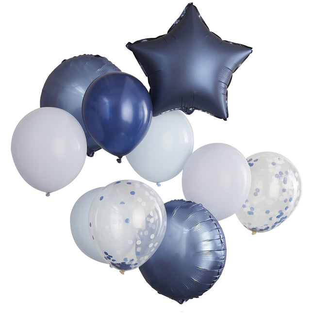 Globos Azules Set Estrella