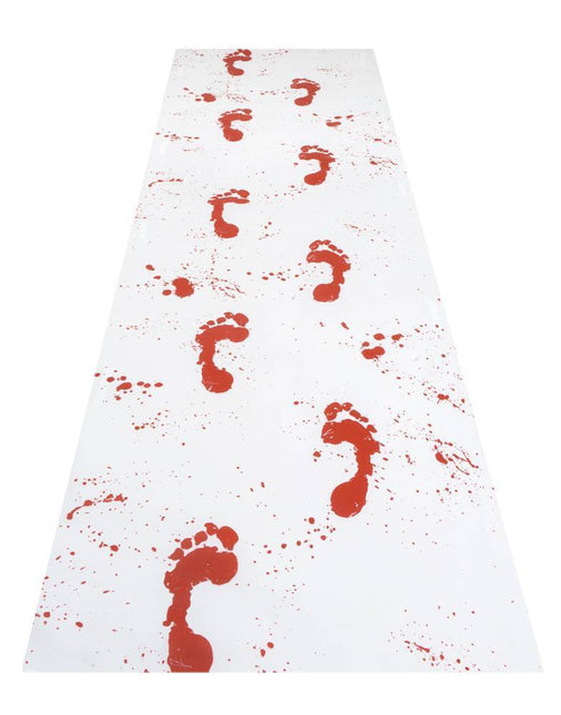 Corredor de Halloween Blanco Sangre 60cm 4,5m