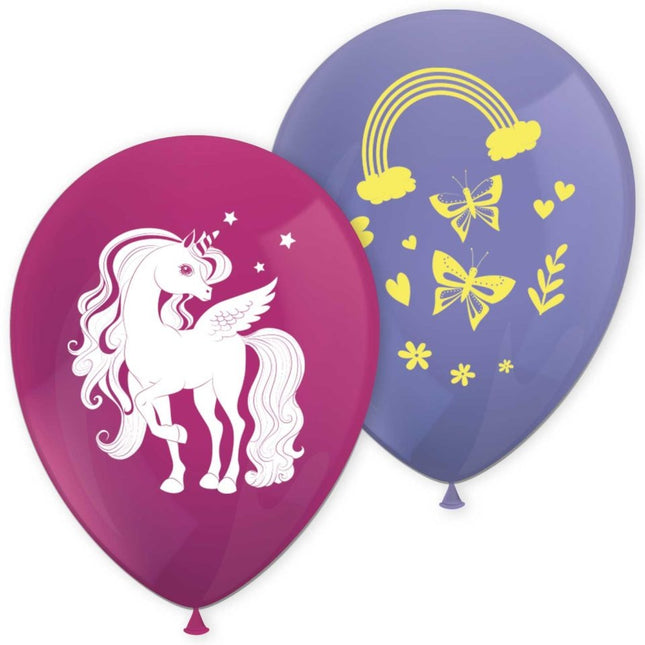 Globos Unicornio 8pcs