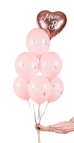 Globos Mom To Be Rosa 30cm 6pcs