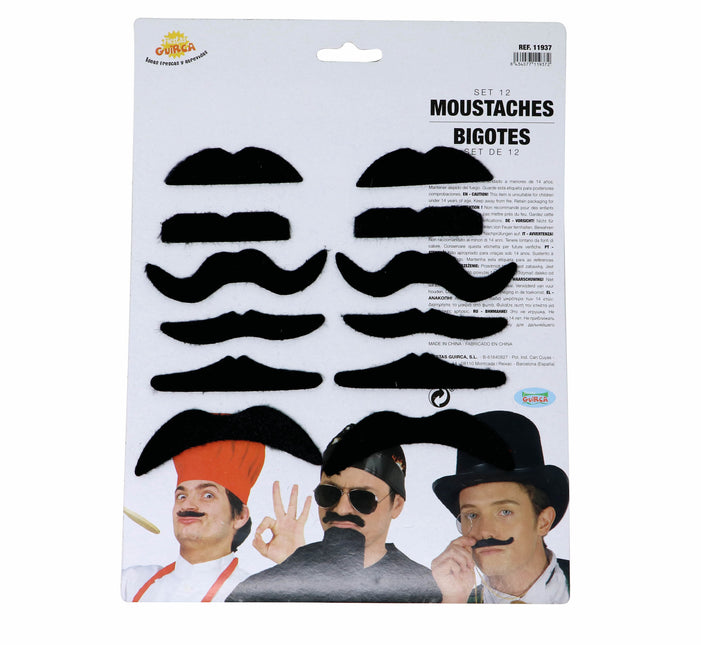 Set Bigote 12uds.