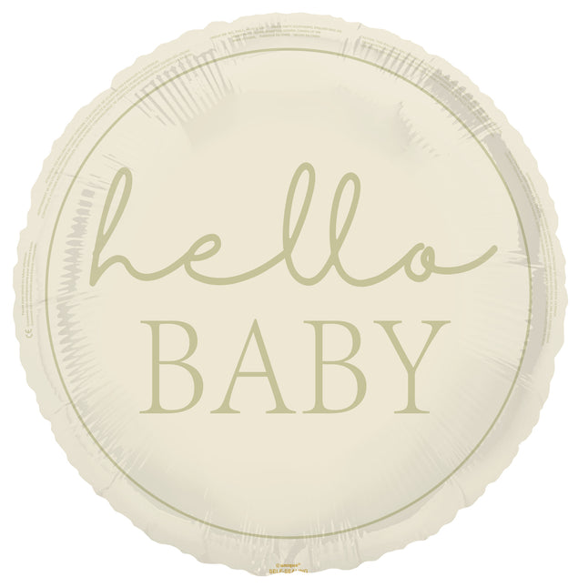 Globo de Helio Hello Baby Nude 45cm