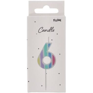 Vela Pastel Figura 6 Multicolor