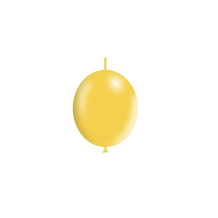 Globos Botón Amarillo 15cm 100pcs