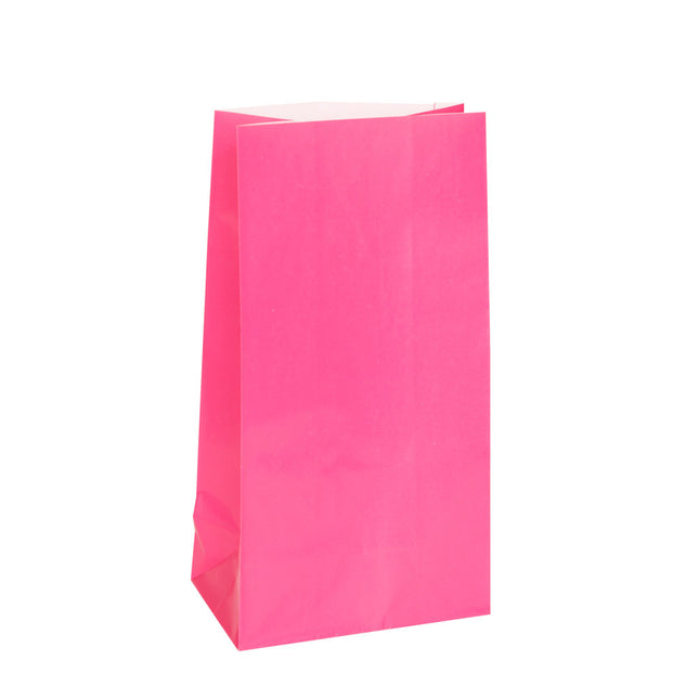 Bolsas de Fiesta Rosa 25cm 12uds