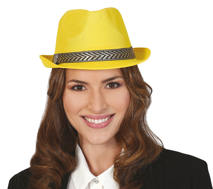 Gorro de gángster amarillo