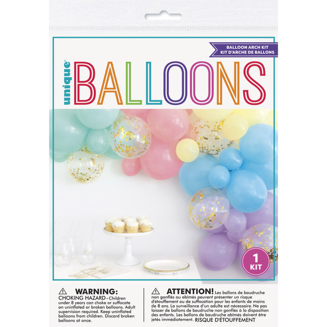 Arco de Globo Set Casero Pastel 2,43m