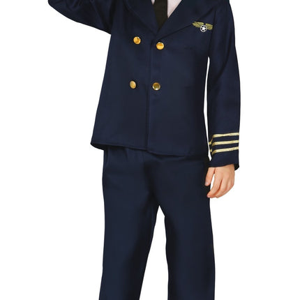 Traje de piloto niño